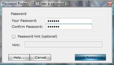 Установка пароля на папку с помощью сторонней программы