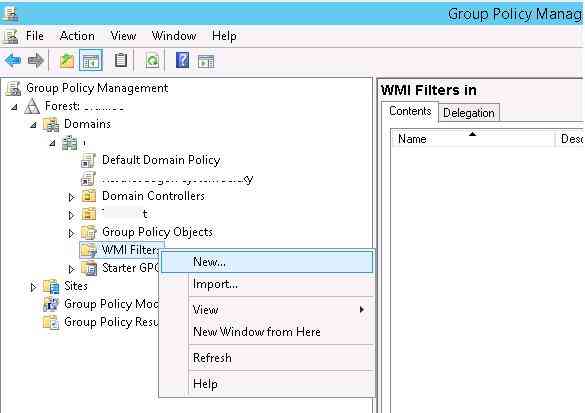 WMI фильтры в консоли управления политиками GPMC