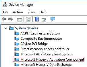  драйвер Microsoft Hyper-V Activation Component 